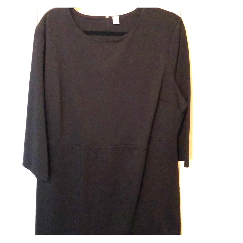 Old Navy black 3/4 sleeve sheath dress